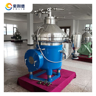 Separatore di centrifuga a disco per raffinerie di olio vegetale con velocità di rotazione DHZ470 e 7070